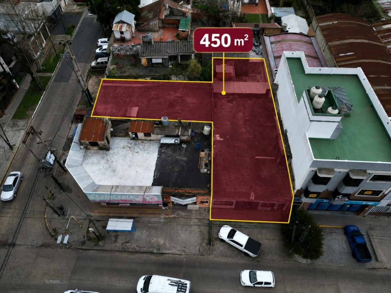 GALPON / DEPOSITO DE 450 M² - DOBLE ACCESO - AV. EVA PERON - TEMPERLEY