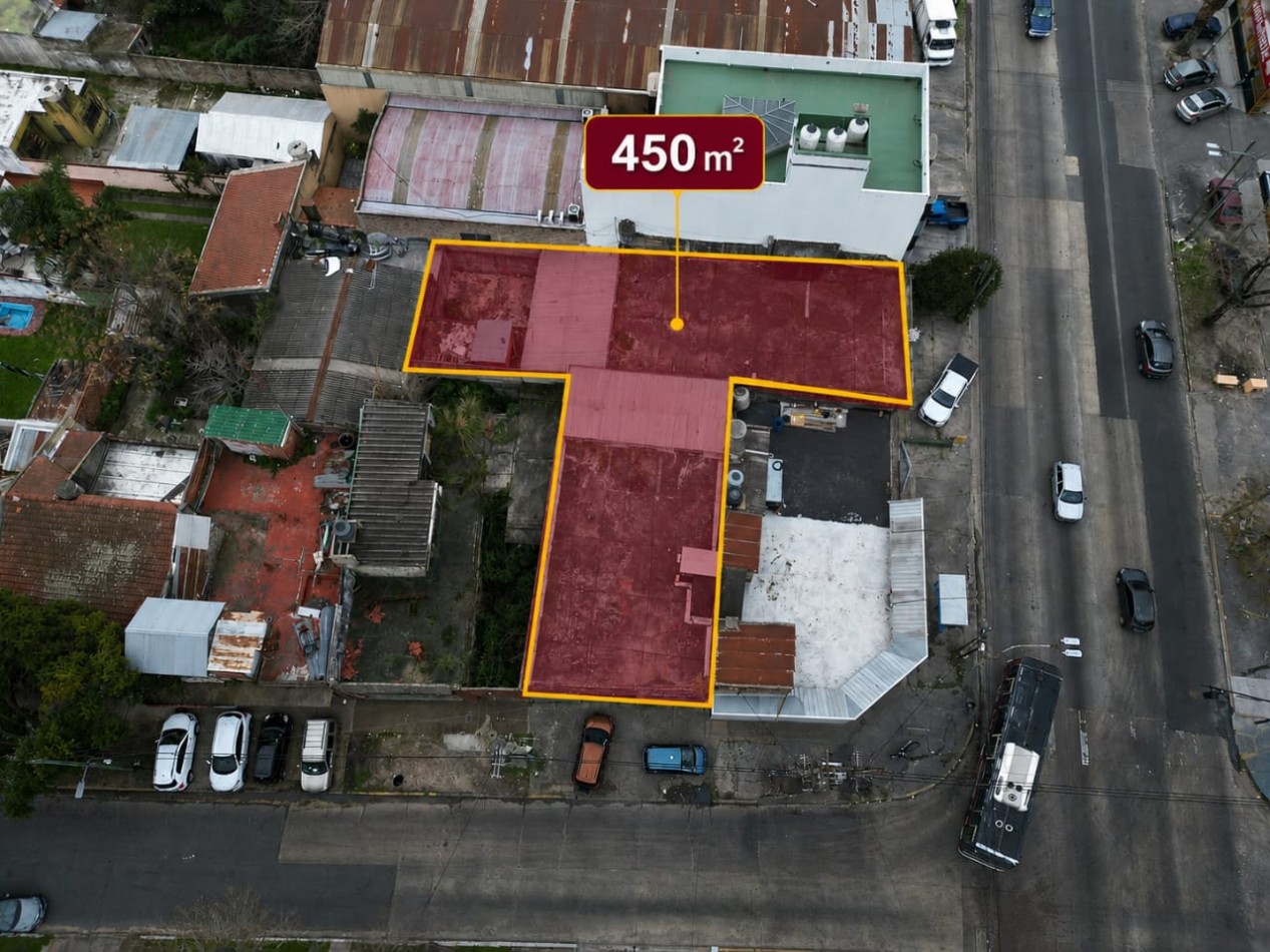 GALPON / DEPOSITO DE 450 M² - DOBLE ACCESO - AV. EVA PERON - TEMPERLEY