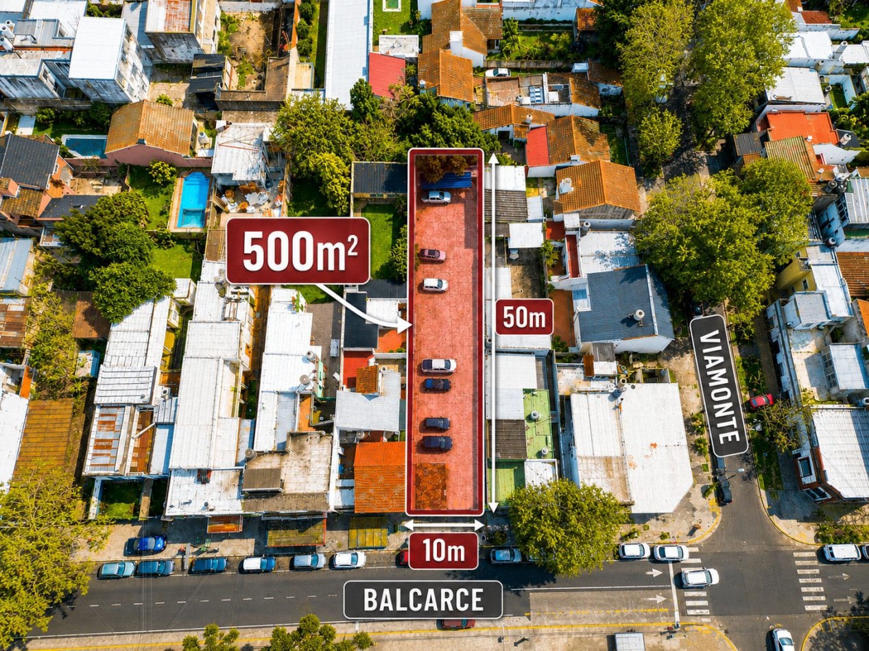 LOTE 500 M² - IDEAL DESARROLLO INMOBILIARIO - PB + 2 PISOS